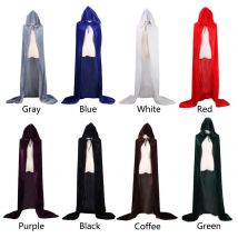 Capa de terciopelo Pleuche de Navidad, disfraz Medieval con capucha, bruja, Wicca, vampiro, disfraz de Halloween y Navidad