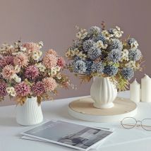 1/3Pc Seide Chrysantheme Künstliche Blume Diy Hochzeit Hause Weihnachten Zimmer Dekoration Brautstrauß Tisch Vase Fotografie Prop