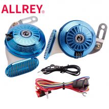 ALLERY 2 pz/Kit lumaca tromba d'aria 12V Super rumoroso tre toni impermeabile lumaca elettrica clacson per camion moto accessorio Auto