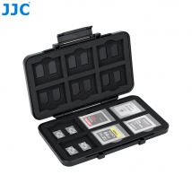 JJC 12 Slots XQD Cfexpress Typ B Kartenhalter für Nikon Z8 Z9 Z6III Z6 II Z7 II D850 D500 D5 D6 24 Slots MicroSD Kartenaufbewahrung