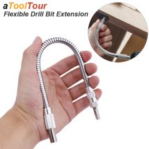 Flexible Bohrerverlängerung, flexible Welle aus Metall für Elektroschrauber, Adapterhalter, Verbindungsglied, Multitul-Sechskantschaft, magnetisch