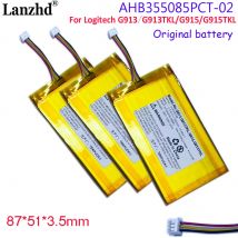 3.7V battery For Logitech G913 G913TKL G915 G915TKL  AHB355085PCT-02 bluetooth mechanical keyboard batteries AHB355085PCT