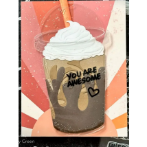 2025 Coffee Cup Swirls Add 0n Metal Cutting Dies for DIY Making Card Scrapbook Embossed Paper Album Craft Supplies Template