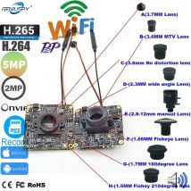 Camhi IPC 2MP 1080P Low Lux IMX307+GK7205V200 H.265 H.264 25fps AI CCTV Wifi IP Kamera Modul TF Karte Slot unterstützung Batterie Uhr