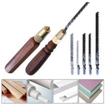 Mini-Handsäge-Set, feiner Zahn mit Holzgriff, austauschbares Sägeblatt, Garten, Haushalt, Holzbearbeitung zum Schneiden von Holz, Kunststoff