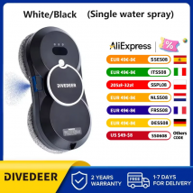 DIVEDEER-aspiradora ultrafina para limpieza de ventanas, Robot limpiador de ventanas, Control remoto de vidrio eléctrico para el hogar