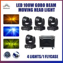 4 Pz/lotto LED 100W Fascio Gobo Testa Mobile Spot Illuminazione Della Fase DMX Modello di Controllo 18 Stampe Festa di Nozze Lampada DIsco