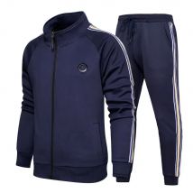 2026 Trainingsanzüge Lauf-Sets Herren-Sportbekleidung Herbst Winter 2-teiliges Sweatshirt + Hose Marke Blau Jogging-Kleidung Sportanzug