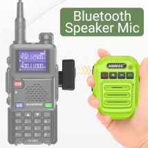 Abbree walkie talkie drahtlose bluetooth mikrofon lautsprecher wasserdicht für baofeng UV-5R uv21 quan sheng UV-K5(8) retevis radios