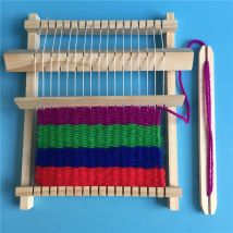 Holz Webstuhl Handwerk Garn DIY Hand Strickmaschine Kinder Lernspielzeug