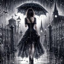 EverShine DIY Diamond Painting Woman Embroidery Umbrella 5D Full Square Round Drill Mosaic Portrait Creative Leisure Home Decor