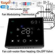 Regolatore EC Intelligente TUYA WiFi 0-10V/PWM - Termostato programmabile per Fan Coil (FCU) casa/ufficio - Sistema Aria HVAC