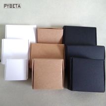 100 Stück – leere Kraftpapier-Flugzeugbox, weiß, schwarz, Geschenkboxen für Tee, Schmuck, Süßigkeiten, DIY, handgefertigte Seifenverpackung