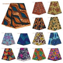 Afrikanische Ankara Wachs Stoff Patchwork Retro Stil Doppel Drucke Warp DIY Tuch Nähen Materialien Afrika Lendenschurz Polyester Tissu