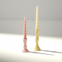 Boowan Nicole Taper Kerzenhalter Betonform DIY Chessmate Jesmonite und Gips Silikonform Heimdekoration