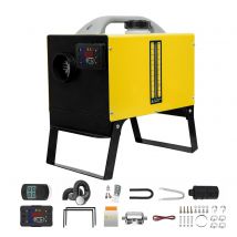 Przenośny, uniwersalny ogrzewacz powietrza na olej napędowy 8kW 12V/24V z wyświetlaczem LCD, ogrzewacz samochodowy z mocowaniem dolnym do kampera, przyczepy kempingowej, namiotu.