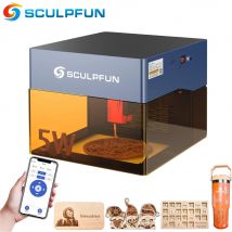Sculpfun iCube Pro Incisore Laser 5W Taglio Laser CNC Macchina per Incidere Area di Lavoro 130x130mm Per Acrilico Ceramica Vetro Pet Tag