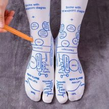 Reflexzonenmassagesocken mit Massagegerät, wiederverwendbare Fußschmerzlinderung, Fußmassagesocken zur Linderung von Fußschmerzen zu Hause, Pediküre-Werkzeuge