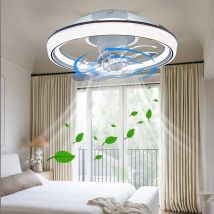 MAPROU Ventilatore da soffitto con luce Ventilatore oscillante a 7 pale Luce APP Telecomando Soggiorno Camera da letto Lampada da soffitto RGBCW Ventilatore