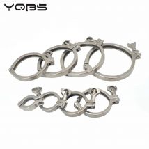 YQBS 1,5" - 8" Sanitär-Edelstahl-Tri-Clamp-Klemmen Kleeblatt für Ferrule SS304