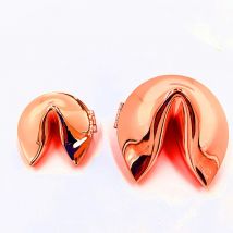 Lucky box Fortune Cookie trinket box Metal Alloy Jewelry Box Wedding Favors gifts box sourvenir corporation gift free