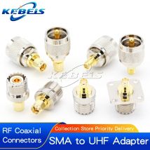 1 Stück sma zu uhf Adapter uhf so239 pl259 zu sma Stecker & Buchse HF Koaxial stecker Kabel klemmen gerade Messing