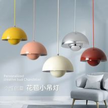Lampadario creativo da 23 cm Camera da letto Studio Ristorante Lampade a sospensione Lampada decorativa Illuminazione per interni moderna multicolore opzionale