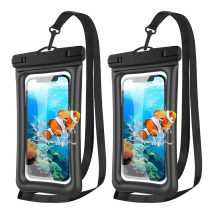 2 Stück wasserdichte Handytasche, IPX8, schwimmende Trockentasche, 1 Stück wasserdichte Handyhülle für den Strand, kompatibel mit Telefone unter 7,2 Zoll