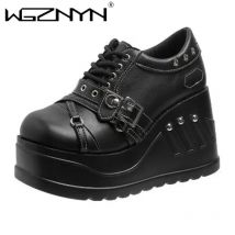 2025 neue Dicke Sohle Marke Plattform Mary Jane Schuhe Keil High Heels Party Cosplay Designer Lolita Schuhe Punk Gothic Pumpen Frauen