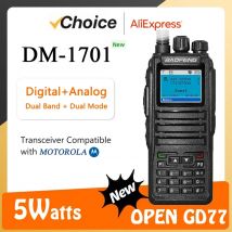 Baofeng Walkie Talkie DM-1701 DMR Dual Mode Radio analogiche e digitali Livello 1 e 2 Slot doppio tempo DM1701 Ham Dual-Band DM-1801 DM-5R