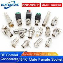 2 Stück BNC-Buchsensteckverbinder zum Löten, Q9 BNC-50KY/KWE/KE, Chassis-Panelmontage, RF-Koaxial-Oszilloskop-Videoüberwachungsanschluss