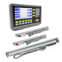 Fräsdrehmaschine HS800-3 Mehrsprachiger 3-Achsen-LCD-DRO-Digitalanzeige und 3 Stück hochpräziser