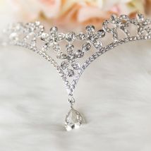 Luxus Diadem Tiara Strass Kristall Diademe und Kronen für Frauen Festzug Party Braut Hochzeit Haarschmuck Schmuck Krone