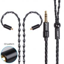 Fdbro 8-adriges versilbertes Headset-Audio kabel 2.5/3.5/4,4mm mit qdc ie40 ie80-Anschluss Kopfhörer-Kabel