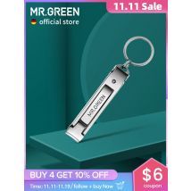 MR.GREEN Collapsible Nail Clippers Small And Thin Portable Travel Nail Scissor Stainless Steel Manicure Cutter Tools Files