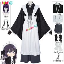 ANIMECC Marin Kitagawa Cosplay Kostüm Perücke Maid Anime My Dress Up Darling Cosplay Kimono Kleid Halloween Party Outfits für Frauen