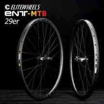 ELITEWHEELS Ruote in Carbonio MTB 29er Ultraleggere Larghezza 28mm Profondità 24mm Cerchi per Bicicletta da Montagna Set Ruote in Carbonio con Mozzo M11 Straight Pull