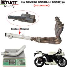 Für suzuki gsxr600 gsxr750 gsxr 2011 2021 l1 l2 2013-2018 Motorrad-Auspuff anlagen ersetzen originales Slip-on-Link-Rohr