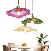 Moderne Glas Pendelleuchte Cognac Weiß Grün Einzelkopf Esszimmer Hängelampe Schlafzimmer Café Nachttisch Balkon Studie LED-Leuchten