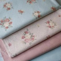 160x50cm Zucker Wasser Rose Pastoral Floral Twill Reine Baumwolle Stoff Kleid Kleid Kleidung Stoff DIY Nähen Tuch