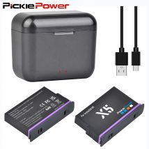 Batteria sostitutiva da 2860 mAh per Insta360 X5, scatola di ricarica rapida per accessori per action camera Insta 360 X5