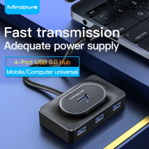 Mindpure USB 3.0 Hub 4 porte HUB Splitter 4 in 1 con alimentazione di carica di tipo C per MacBook Pro Air Huawei Mate 30 Docking Station HUB