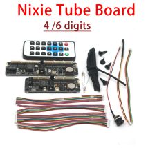 4/6Bit Universal Nixie Tube Clock Board Controller + Fernbedienung für IN12 IN14 IN18 IN8 QS30 SZ3-1 Röhren, 12/24H Display ZEIT