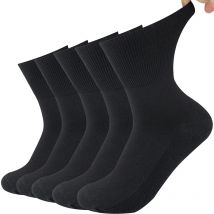 5 Pairs/Lot Diabetic Socks Men and Women Non-Binding Loose Top Socks Cotton Material Non-slip and Breathable