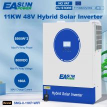 EASUN 11000W Inverter solare ibrido MPPT 220V 48V Max Ingresso fotovoltaico 500V 22000VA Caricatore solare 160A Doppia ingresso Supporto BMS con WIFI