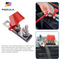 Blocco fusibili impermeabile M8 con fusibile ad anello da 58 V Porta terminale batteria Protezione accensione per camion barca per gru per nave da crociera camper