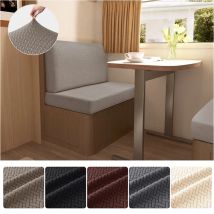 2 Teile/satz Jacquard RV Dinette Sofa Sitzkissen Abdeckungen Elastische Armlosen Couch Schonbezüge Booth RV Camper Auto Bank Rückenlehne Abdeckung