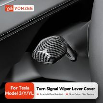 YZ Per Tesla Modello 3 Y YL Highland Juniper 2025 In Fibra di Carbonio Gear Shift Copertura Leva dello Sterzo Maniglia di Protezione Shifter Borsette