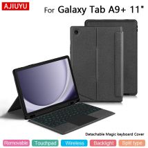 AJIUYU Smart Magic Tastaturhülle mit Touchpad für Samsung Galaxy Tab A9+ 11 Zoll SM-X210 X216B X218U A9 Plus 2023 Schutzhülle