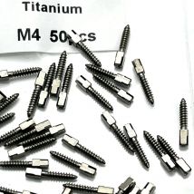 Intruscolo dentale 50PCS Vite Post Titanio Placcato Vite Post Materiali dentali Uso per il trattamento del canale radicolare Strumento per dentista